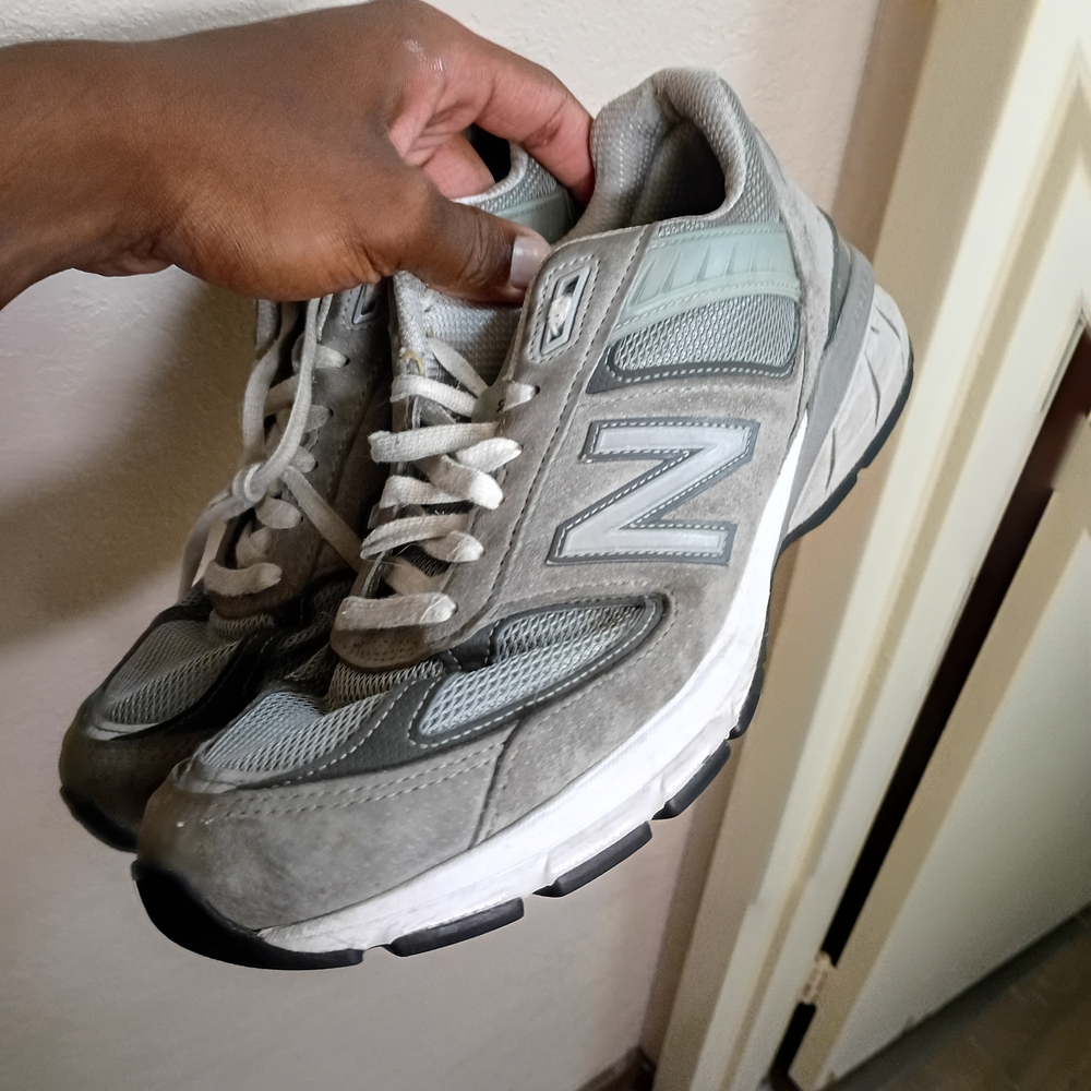 New Balance Light Gray Athletic Shoes